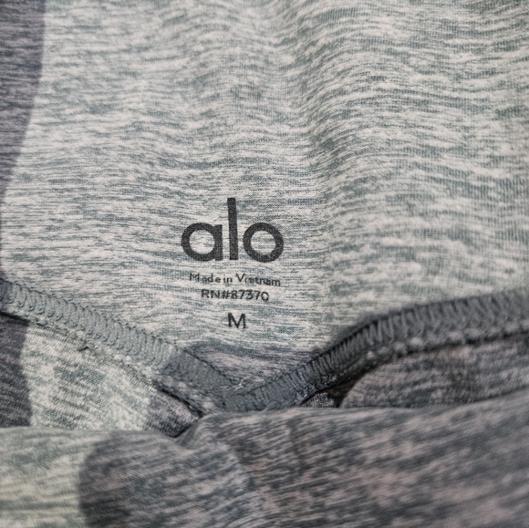 Alo Yoga Alosoft Goddess Legging In Heathered Teal Green Size Medium - Picture 13 of 13